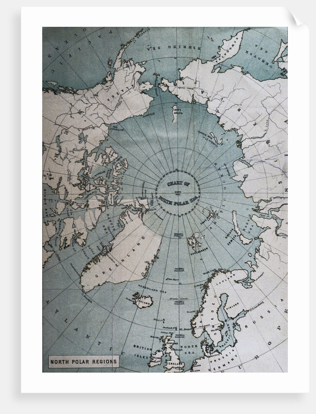 Map Showing the North Polar Sea by Anonymous
