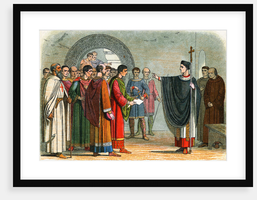 Drawing of Thomas A. Becket Admonishing Earl of Leicester by Anonymous
