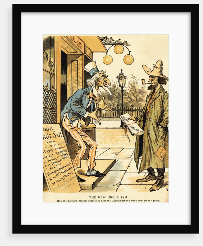Farmer Getting Mortgage From Uncle Sam by Anonymous