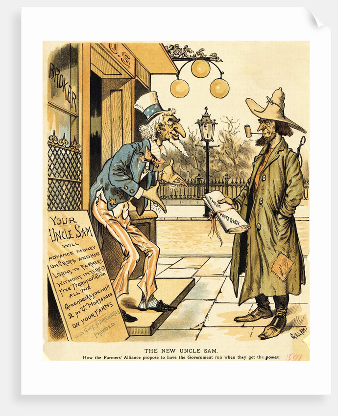 Farmer Getting Mortgage From Uncle Sam by Anonymous