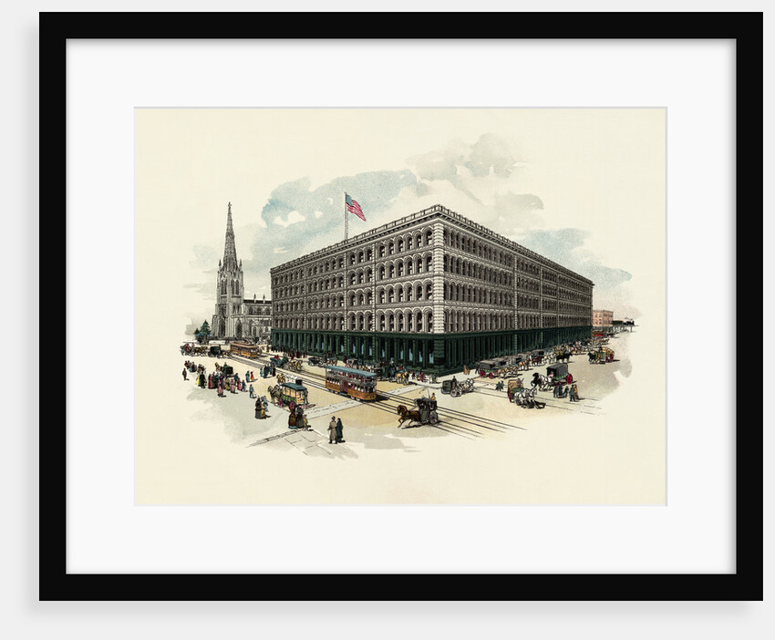 Exterior of A T Stewart Department Store by Anonymous