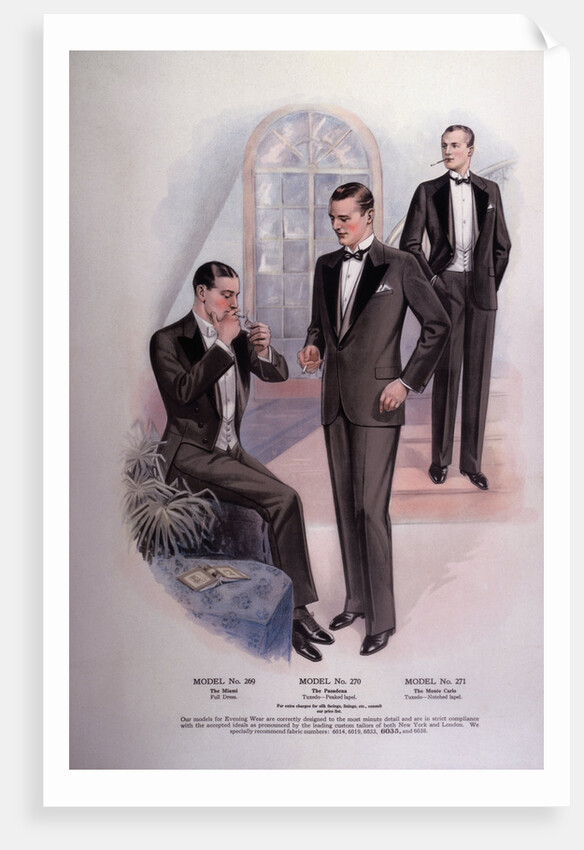 Men in Tuxedos and Tails by Anonymous
