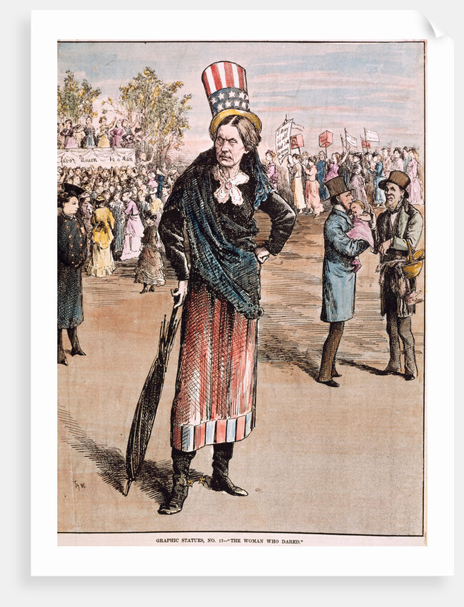 Susan B. Anthony Standing Stern by Anonymous