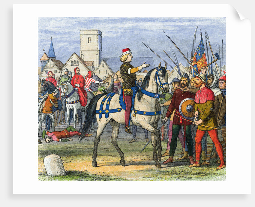 Richard II Taking Command of Rebels by Anonymous