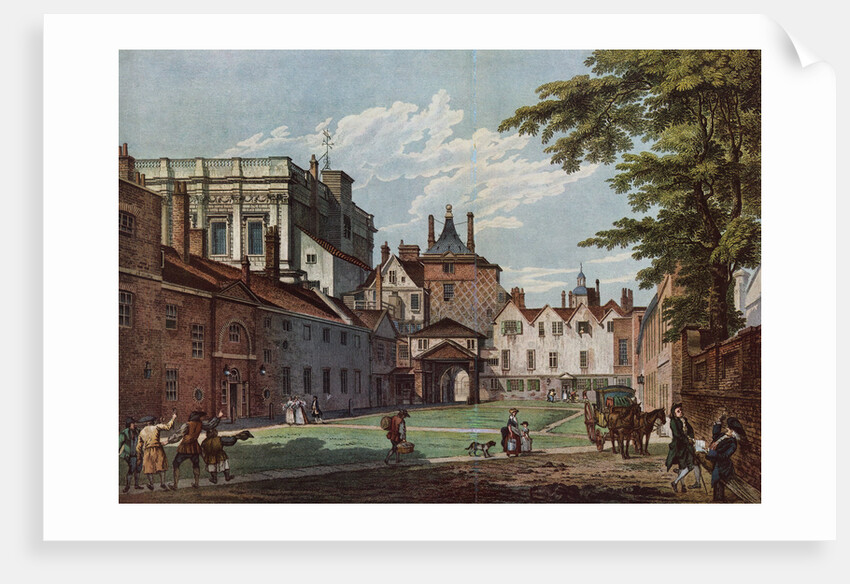 Pedestrians and Citizens Outside Scotland Yard Hall by Anonymous