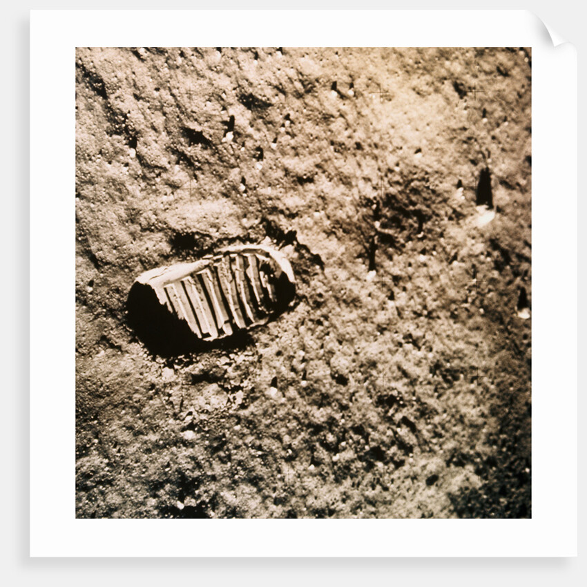 Astronaut's Footprint on the Moon by Anonymous