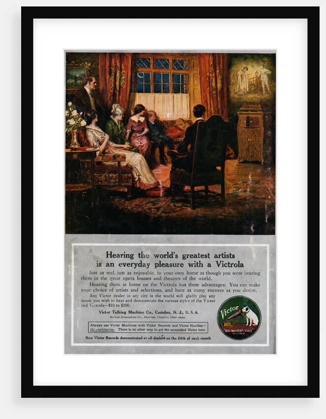 Advertisement for Victrola Player by Anonymous