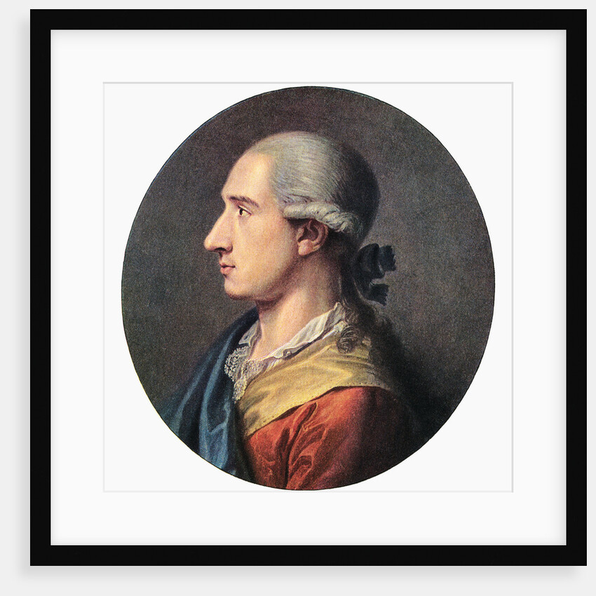 Profile of German Author Johann Wolfgang Von Goethe by Anonymous