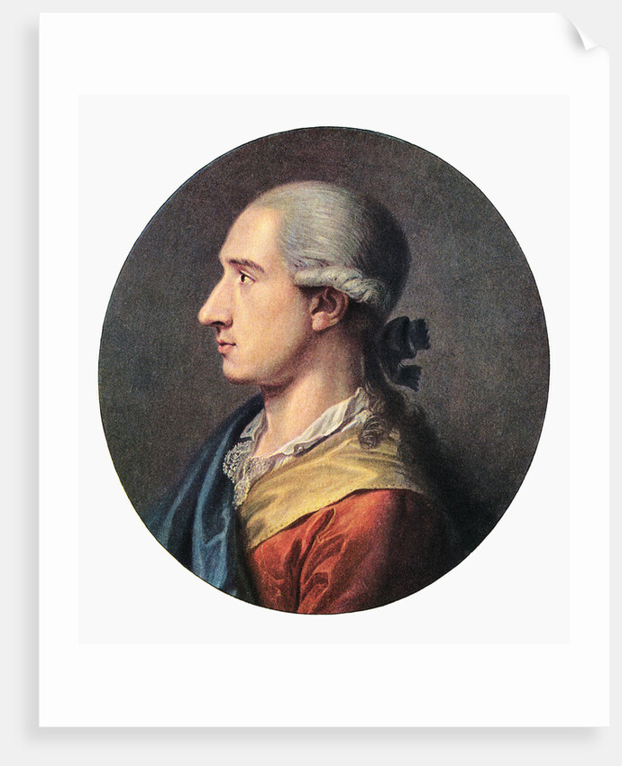 Profile of German Author Johann Wolfgang Von Goethe by Anonymous