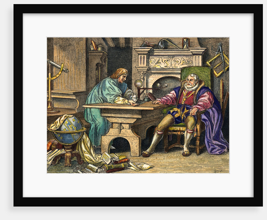 Johannes Kepler Talking with Rudolph II by Anonymous