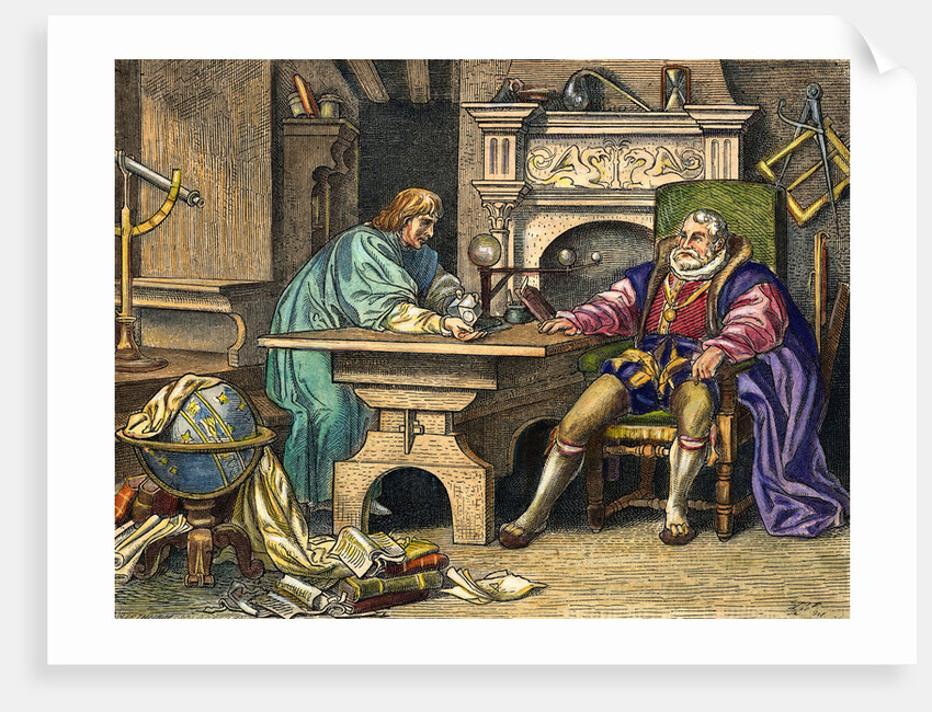 Johannes Kepler Talking with Rudolph II by Anonymous