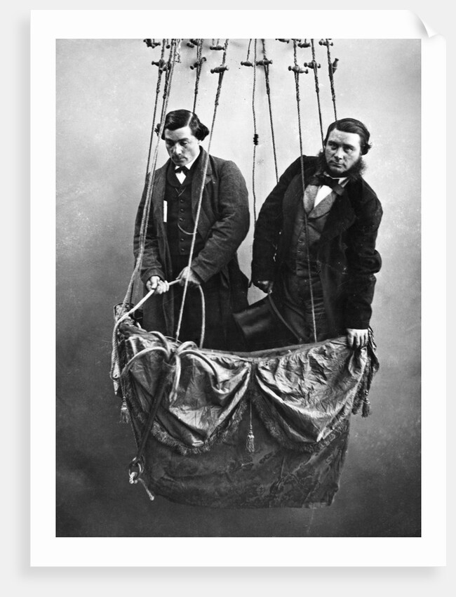 Men in Hot Air Balloon Basket by Anonymous