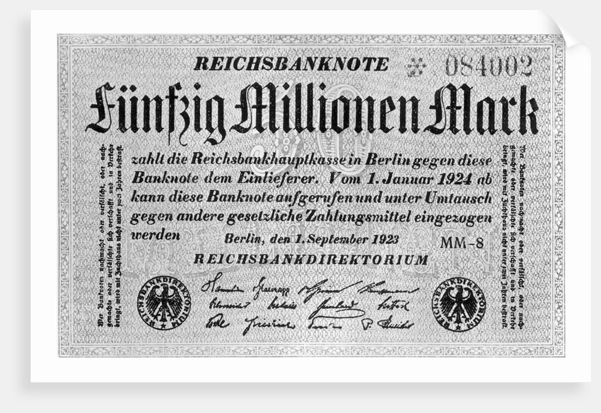 Fifty Million Mark Bill by Anonymous