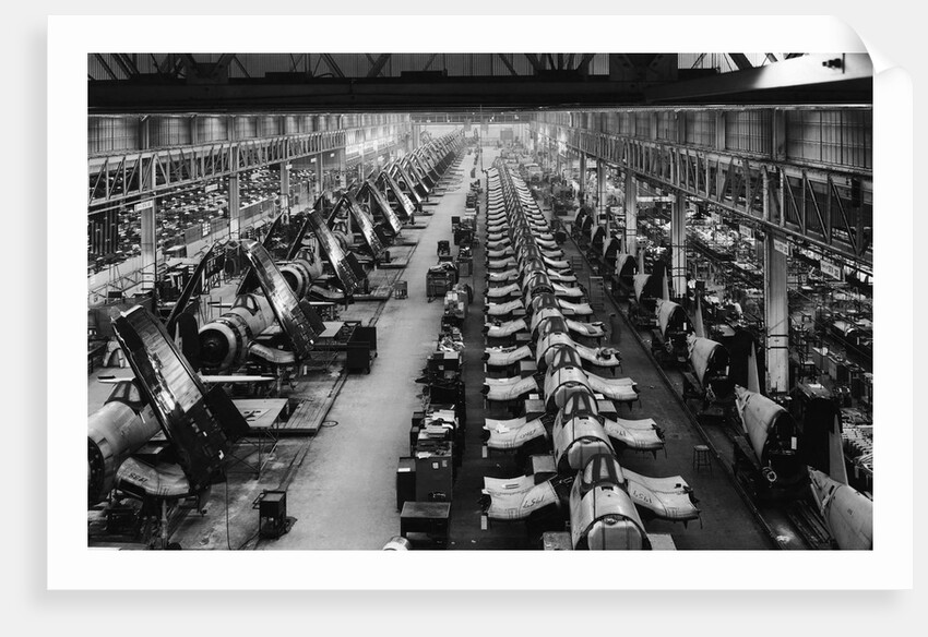 F4U Corsair Production Line by Anonymous