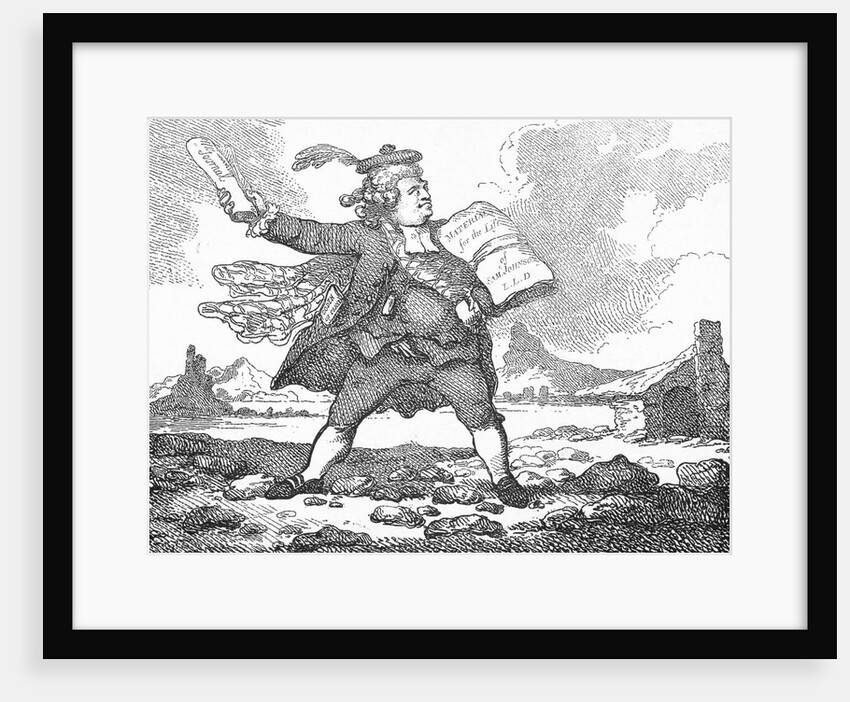 Caricature of James Boswell by Anonymous