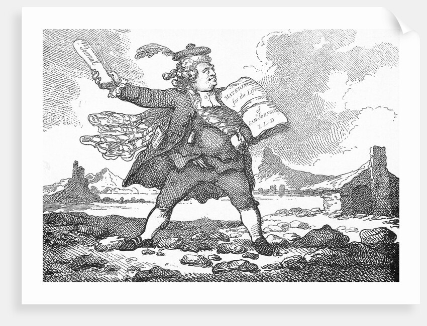 Caricature of James Boswell by Anonymous