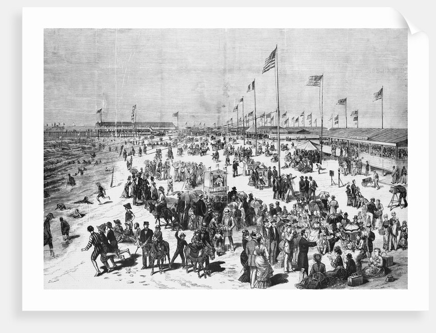 People Frolicking and Enjoying the Beach by Anonymous