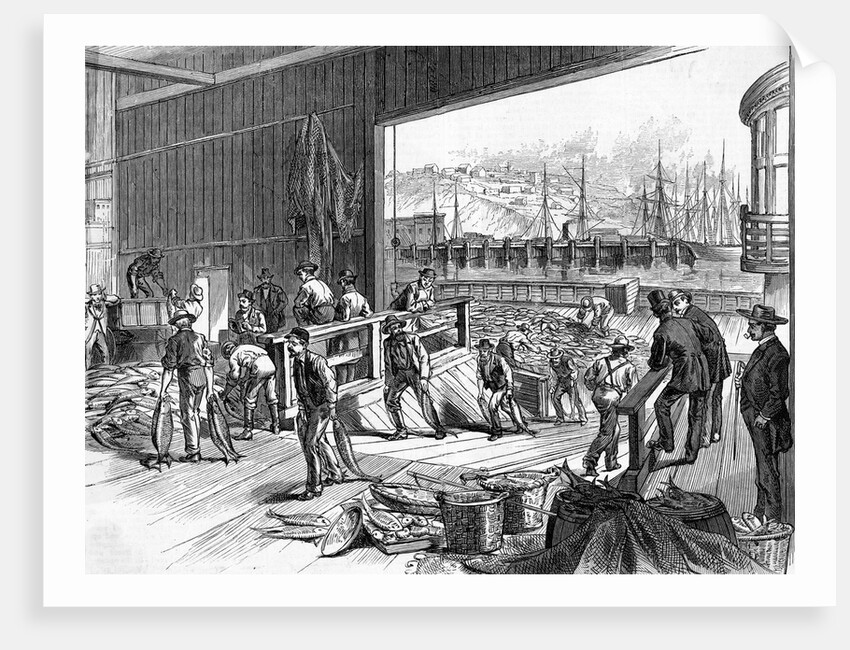 Workers Unloading Fish by Anonymous