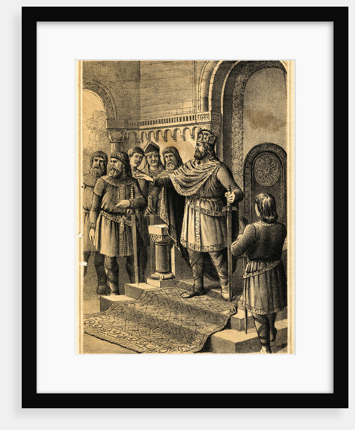 Charlemagne Addressing his Nobles by Anonymous