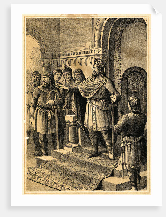 Charlemagne Addressing his Nobles by Anonymous