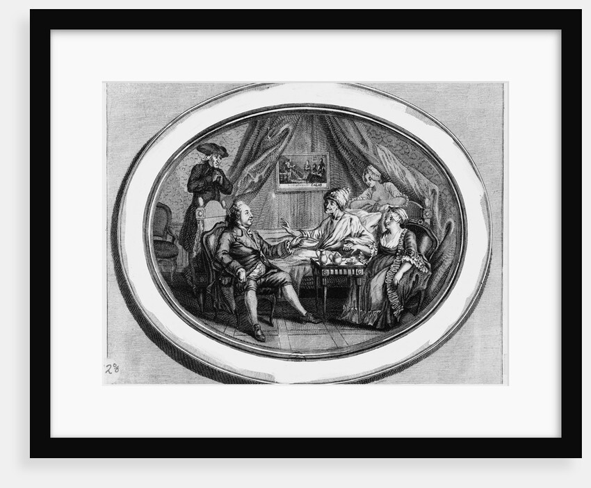 Voltaire Eating Breakfast by Anonymous