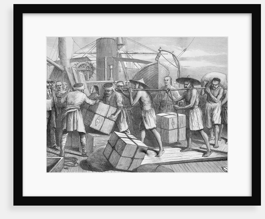 Workers Unloading Cargo by Anonymous