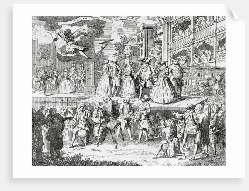 Engraving Entitled The Beggar's Opera by Anonymous