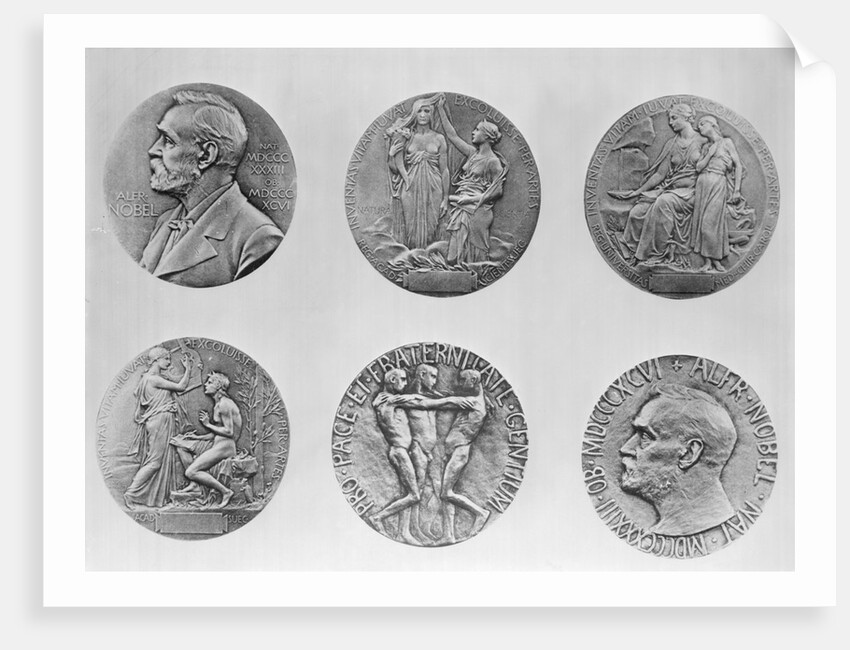 Six Views of Nobel Medals by Anonymous