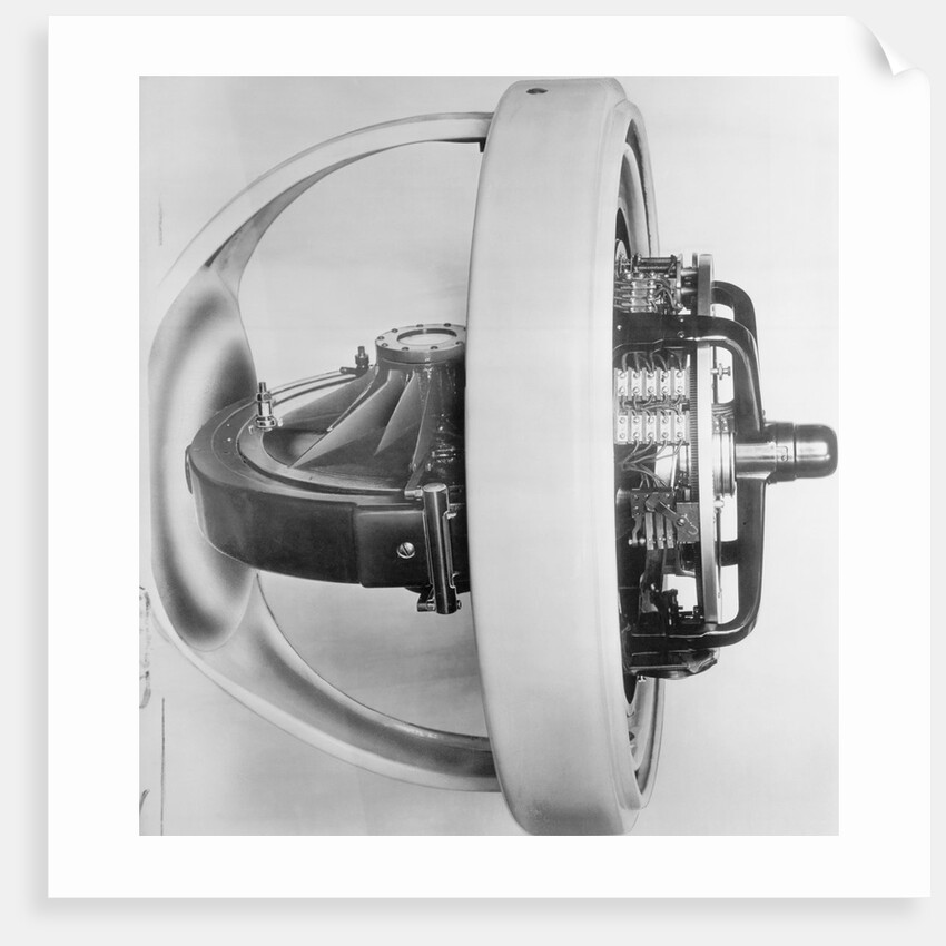 Display of Early Gyrocompass by Anonymous