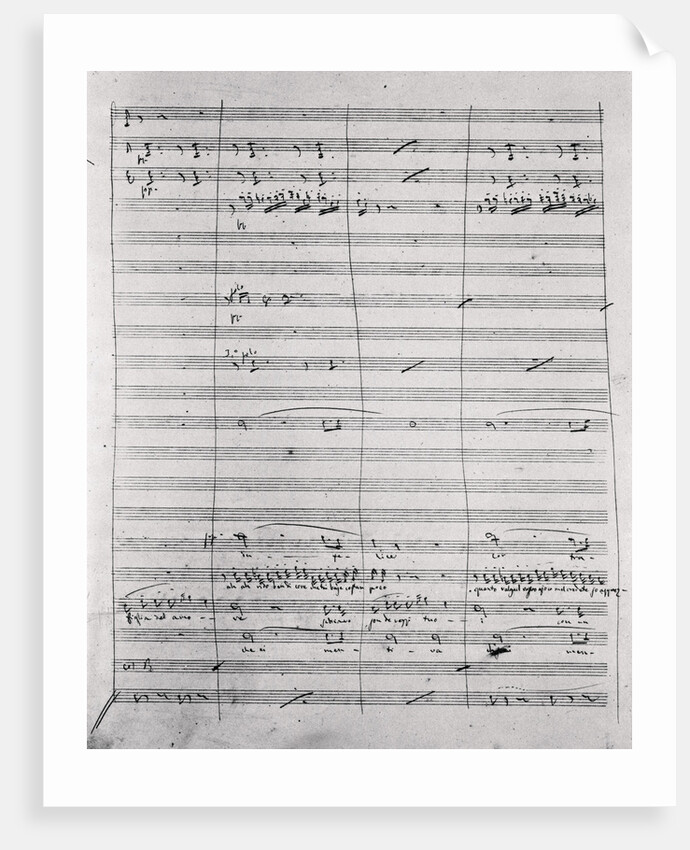 Musical Manuscript for Rigoletto by Anonymous