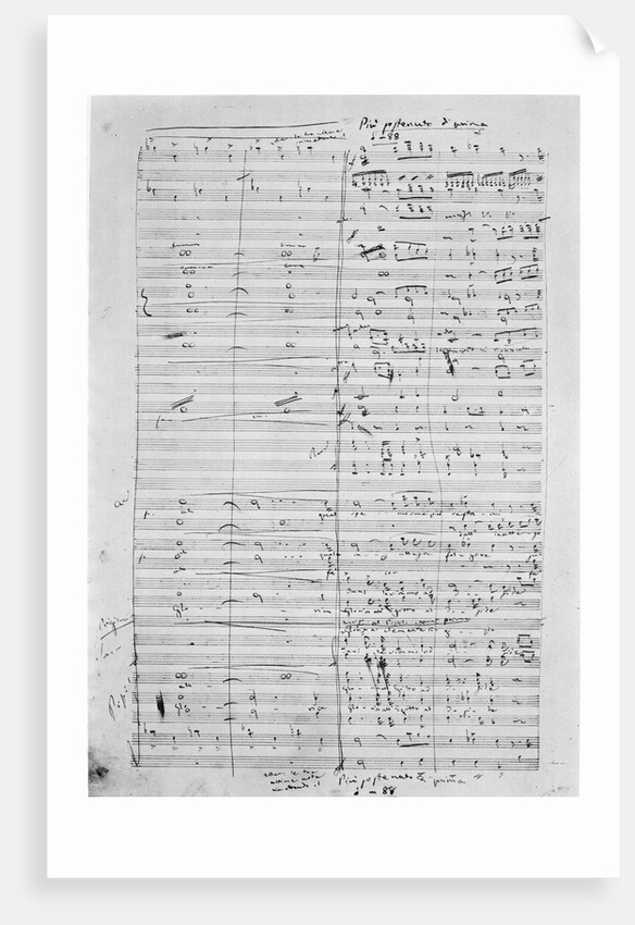 Musical Manuscript for Rigoletto by Anonymous