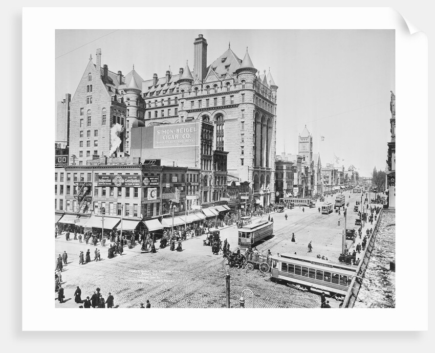 Broad and Market Streets in Newark by Anonymous