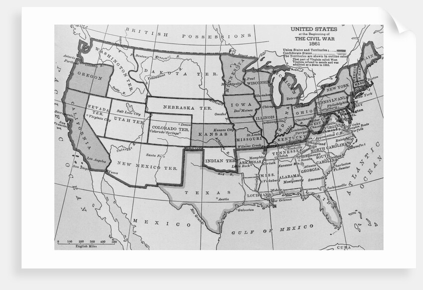 Map of United States by Anonymous