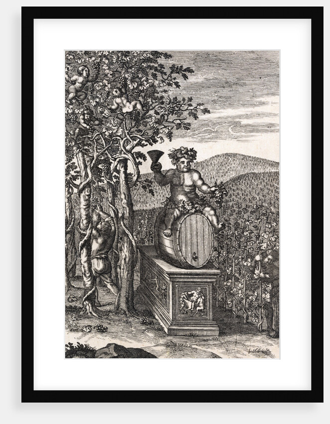 The Vineyard Engraving by Michael van der Gucht