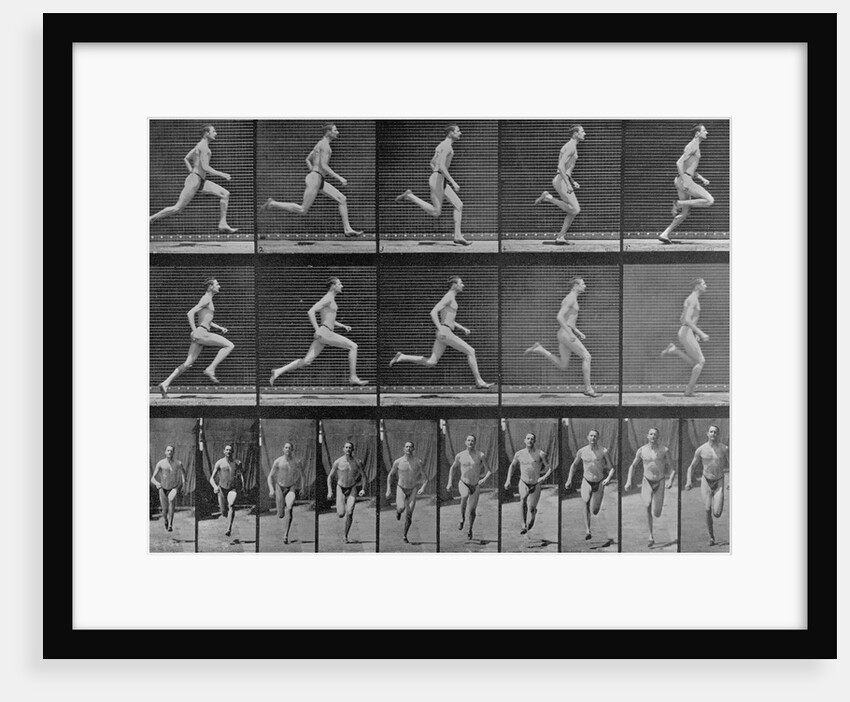 Figure in Different Running Positions by Anonymous