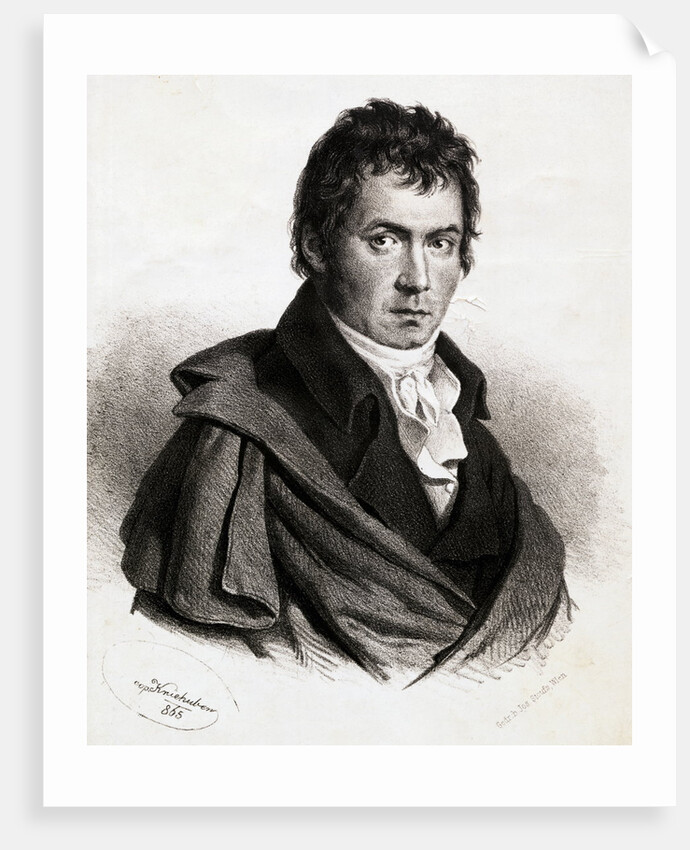Portrait of Beethoven in Overcoat by Anonymous