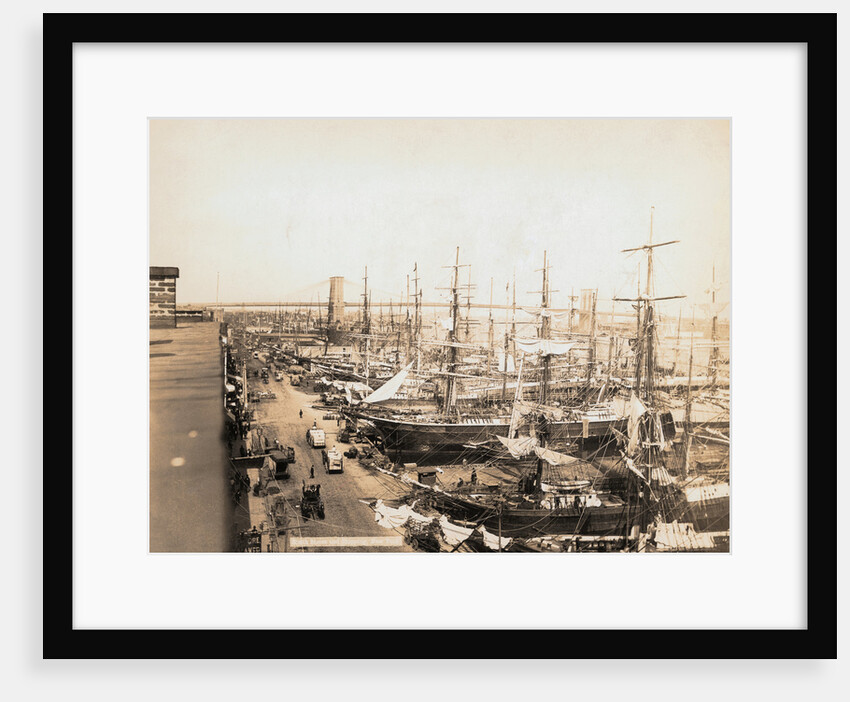 Ships Docking at Seaport by Anonymous