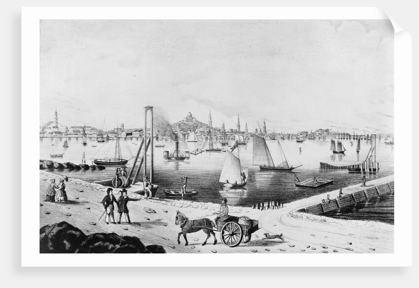 Dock Scene of Boston by Anonymous