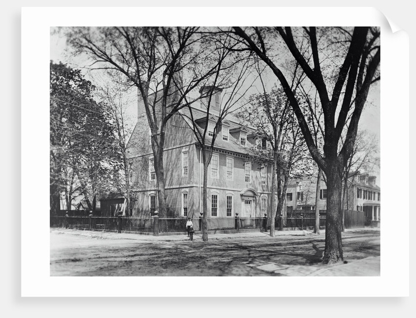 Old House Where Benjamin Franklin Tested Lighting Rod by Anonymous