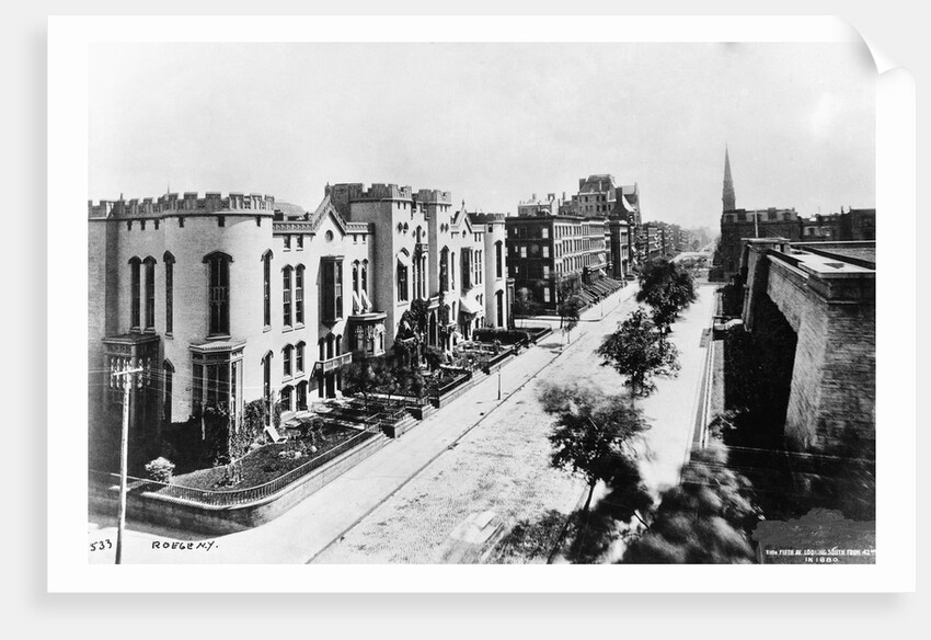 Fifth Avenue in 1880 by Anonymous