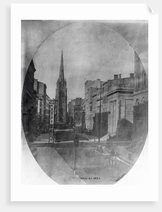 Wall Street Looking Toward Broadway in New York by Anonymous