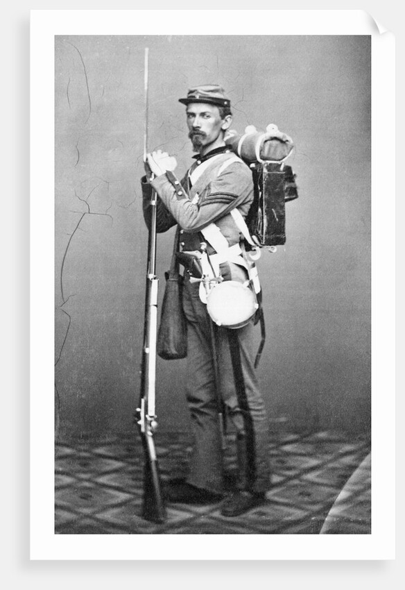 Portrait of Civil War Soldier by Anonymous
