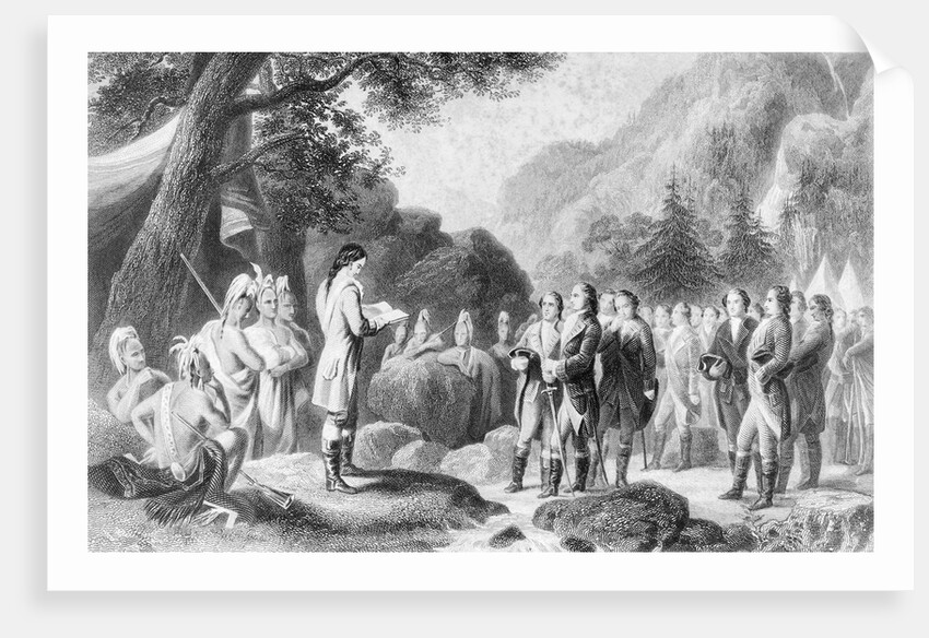 George Washington Reading Prayers by Anonymous