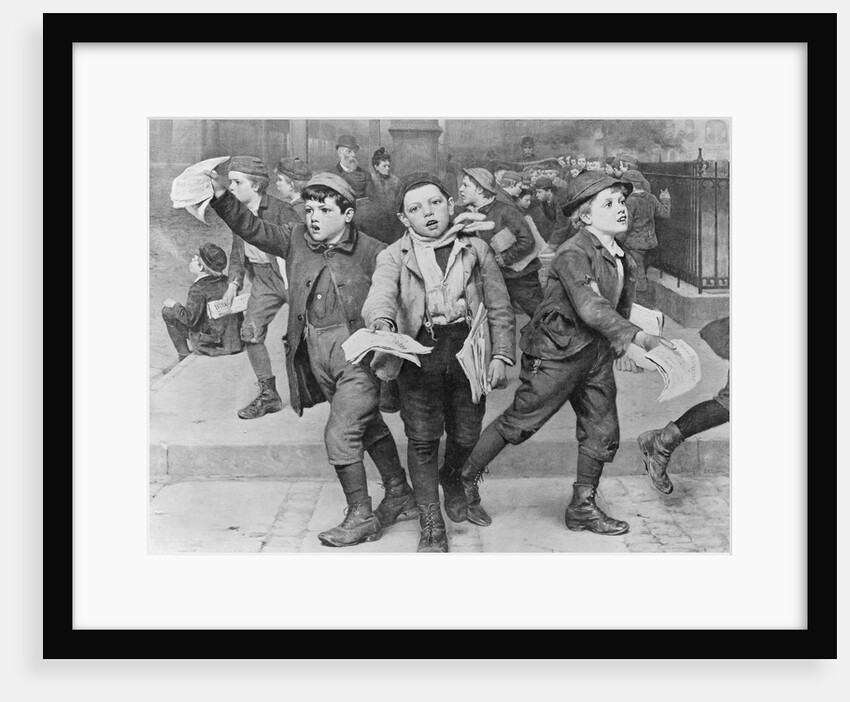 Newsboys Going on Their Routes by Anonymous