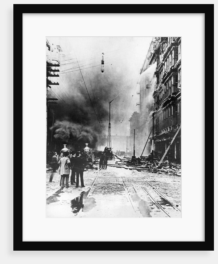 Baldwin Hotel Fire, 1898 by Anonymous