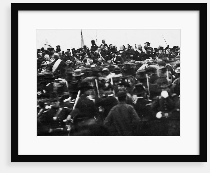 Abraham Lincoln Giving Gettysburg Address by Anonymous