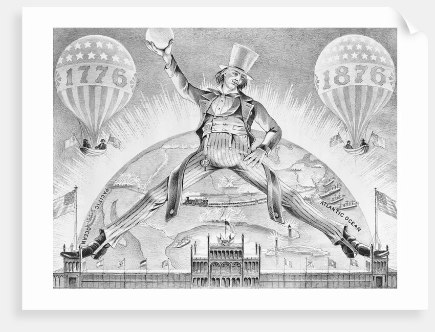 Political Cartoon About Philadelphia Centennial by Anonymous