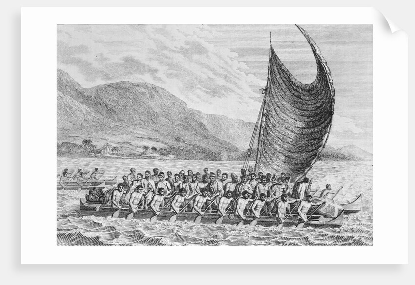 Watercraft Bringing Presents to Captain James Cook by Anonymous