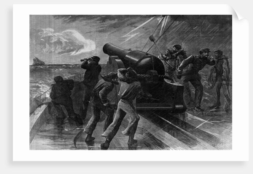 Union Navy Chasing Blockade Runner by Anonymous