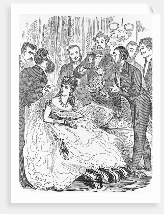 Men Daunting Woman with Gifts by Anonymous